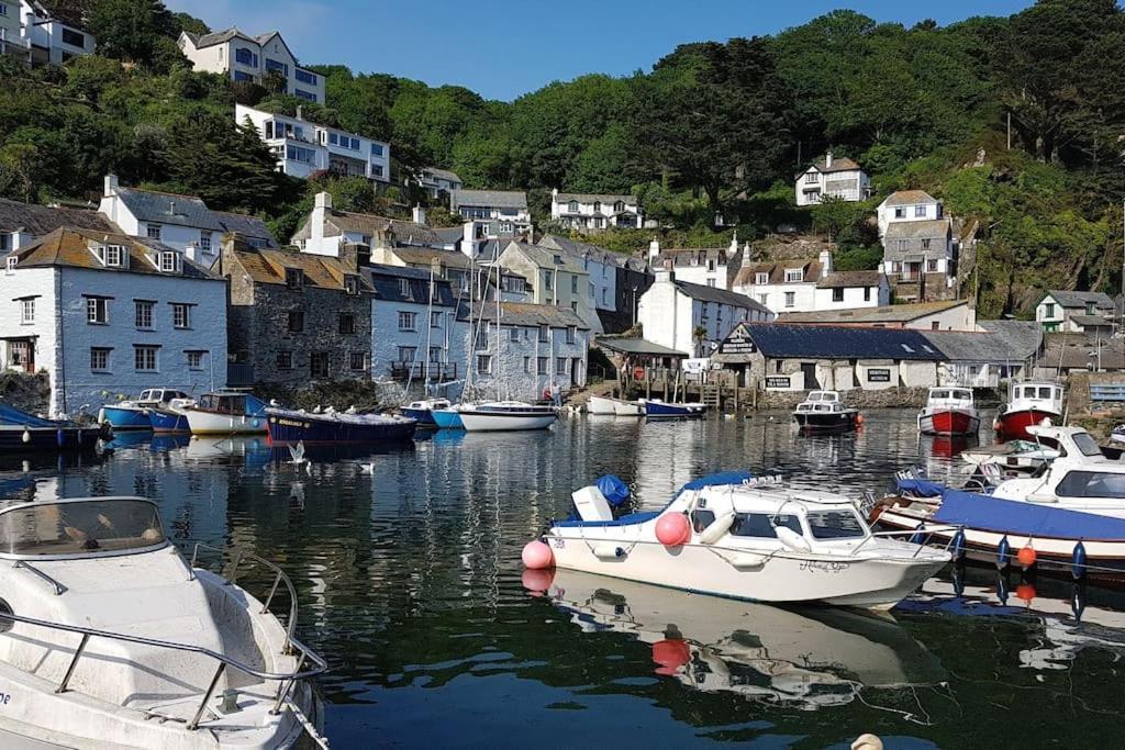 Bijou Coastal Apartment In Polperro With Hot Tub Onsite Parking Downhill Walk To Village المظهر الخارجي الصورة