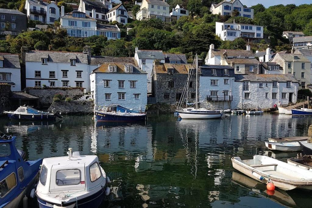 Bijou Coastal Apartment In Polperro With Hot Tub Onsite Parking Downhill Walk To Village المظهر الخارجي الصورة