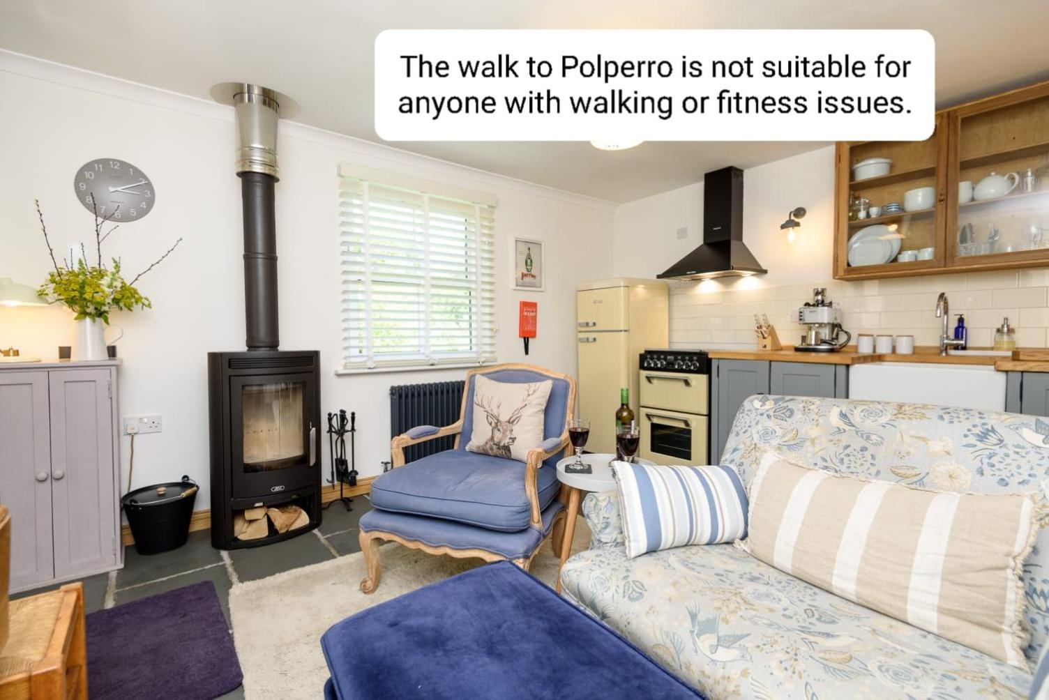 Bijou Coastal Apartment In Polperro With Hot Tub Onsite Parking Downhill Walk To Village المظهر الخارجي الصورة